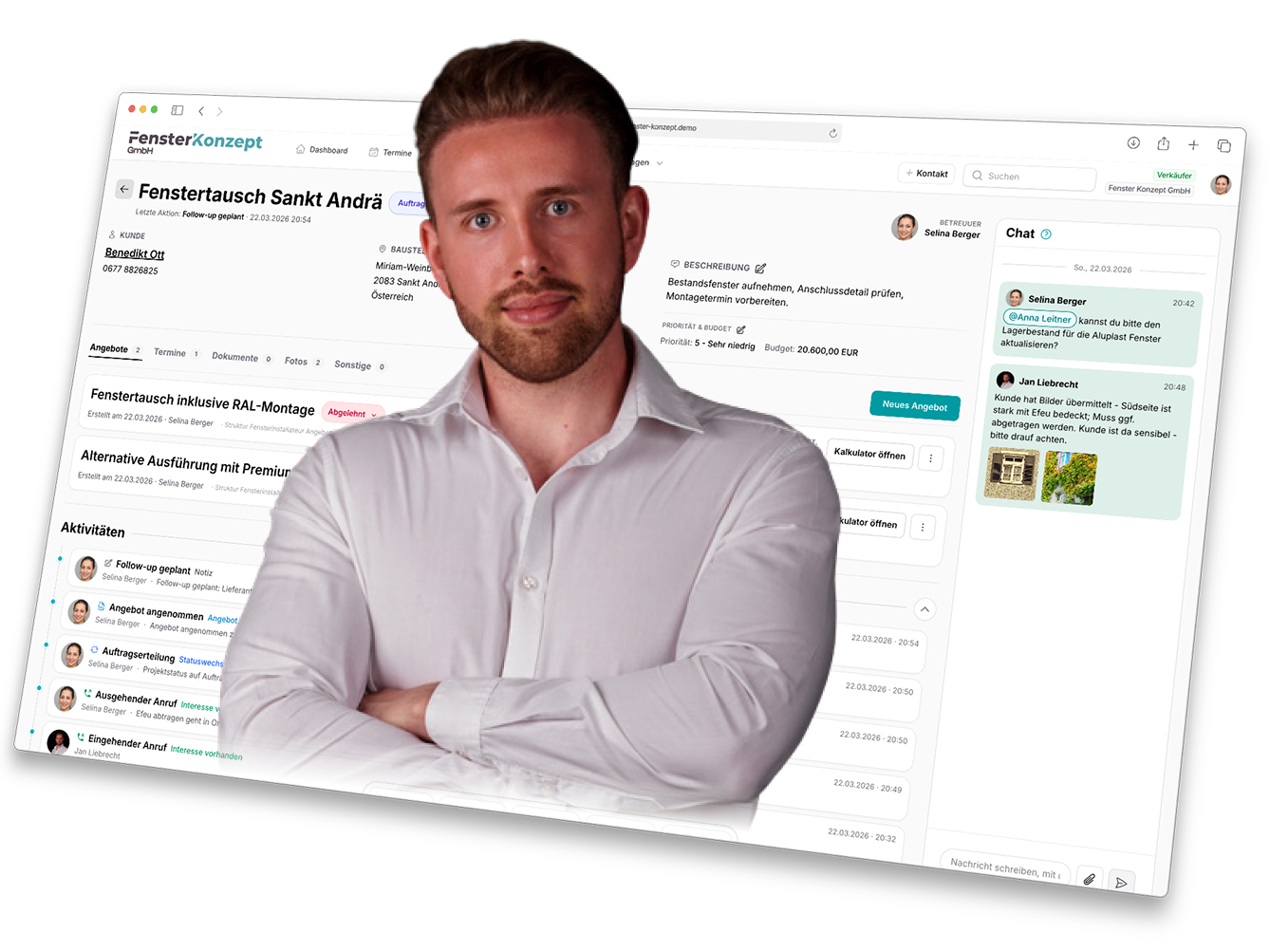 Schluss mit [primary]Excel & Zettelchaos[/primary] im Handwerk!